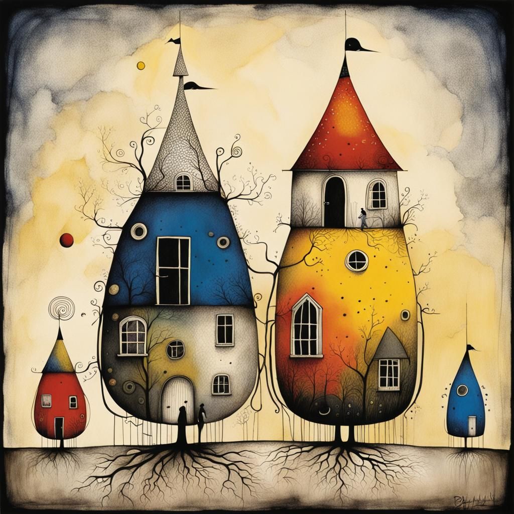 Pretty little houses all in a row