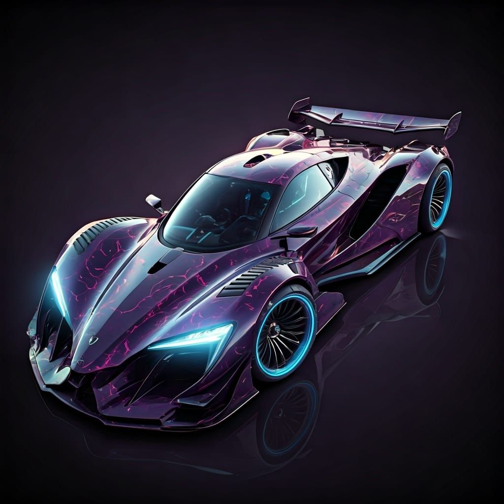 Hyper-Futuristic Racing Supercars: Concept Art