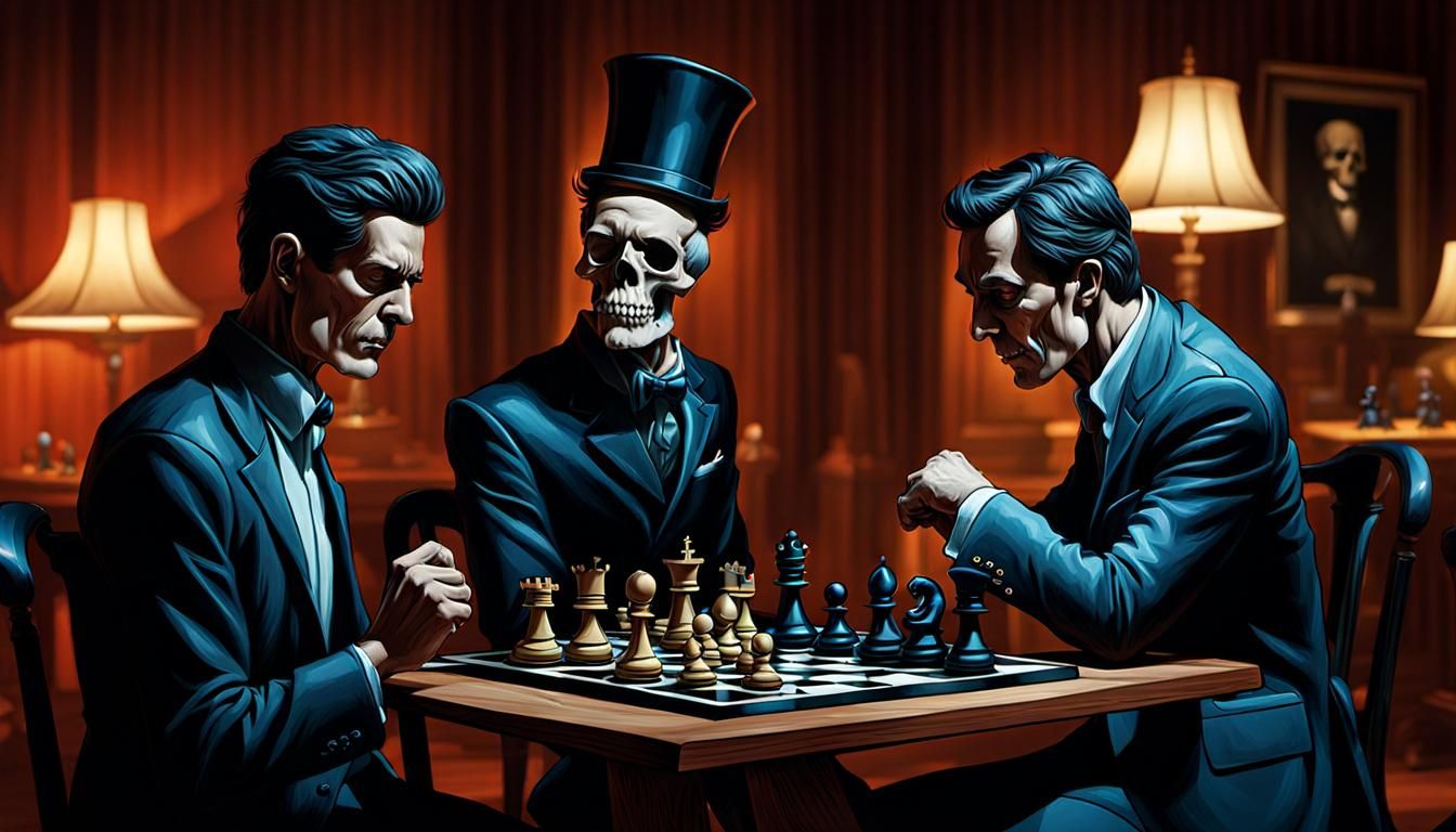 8 Pictures (5/8): Playing chess with death. What about life and death?