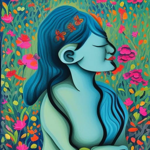 Gouache Painting: A Lover's Plea