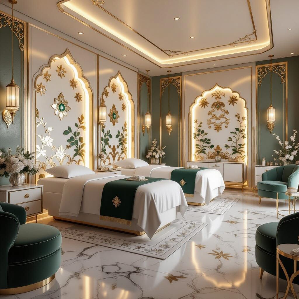 Luxury Spa Interior Inspired by Van Cleef Arpels