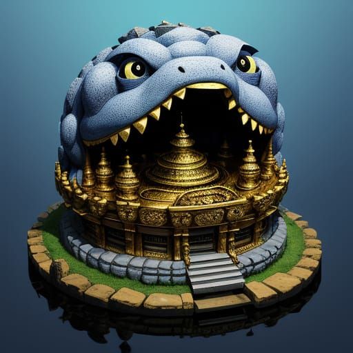 Kalabhadra Drake Hatching: A Mythical Scene