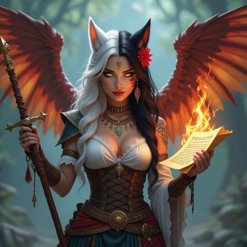 Goddess of Ice and Fire: Hybrid Sorceress