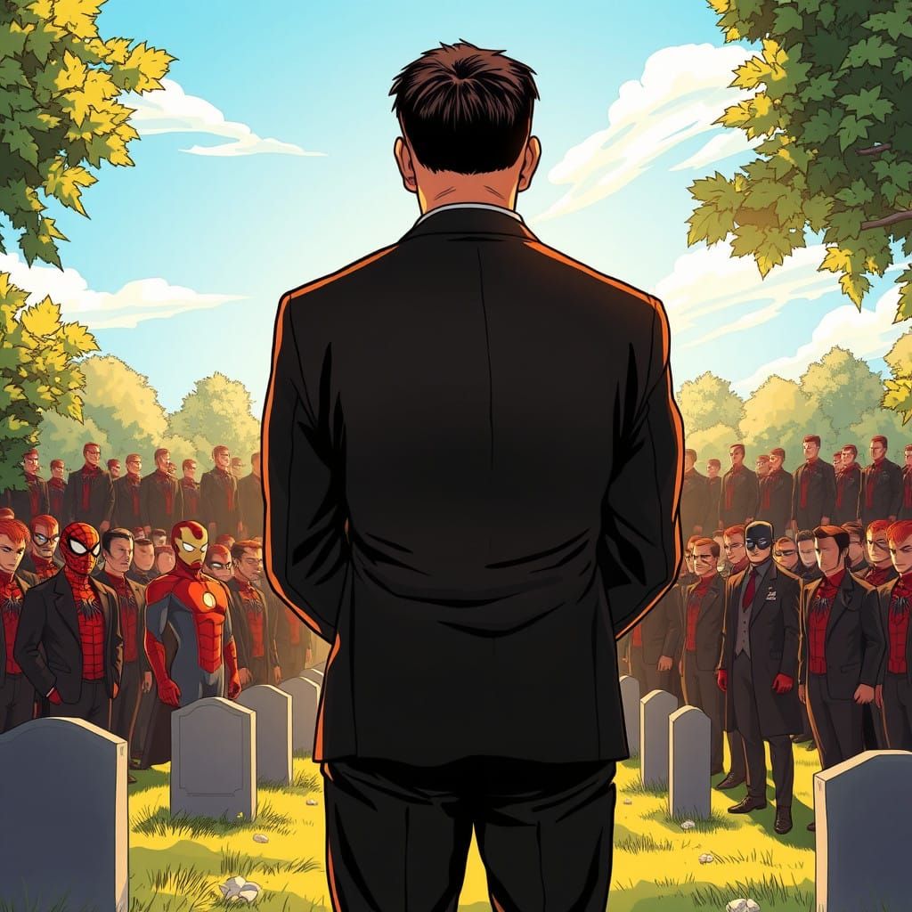 Captain America Honors Fallen Heroes in Solemn Funeral Proce...