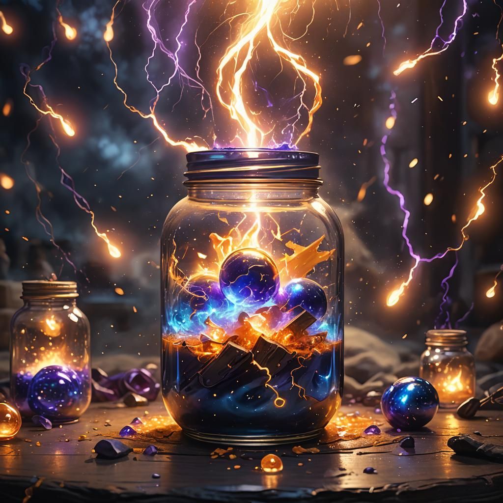 Magical Jar of Chaos: Fantasy Concept Art
