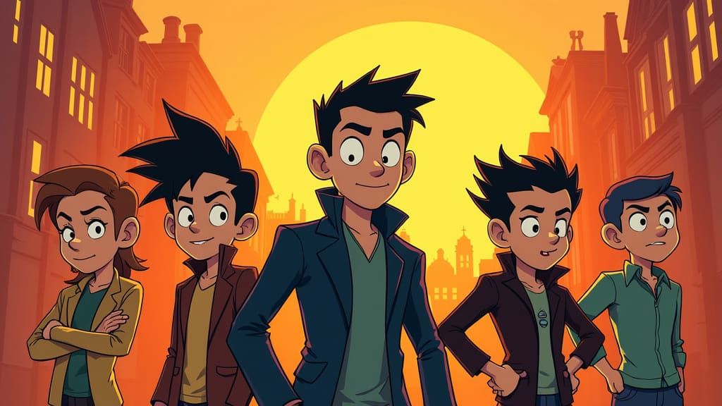 Vibrant 2D Animated Worlds in a Distinct Cartoon Style