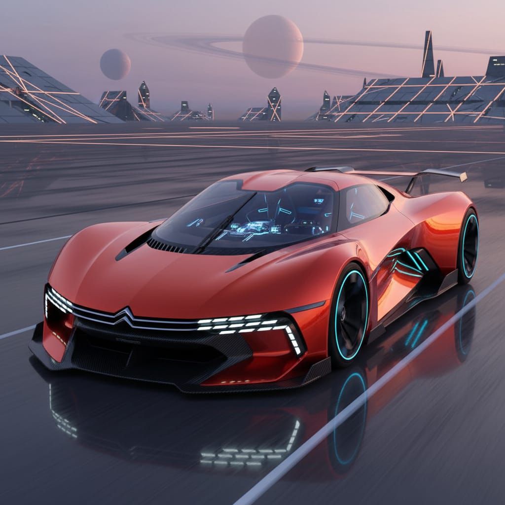 Futuristic Electric Hypercar Design Inspired by Citroën and ...