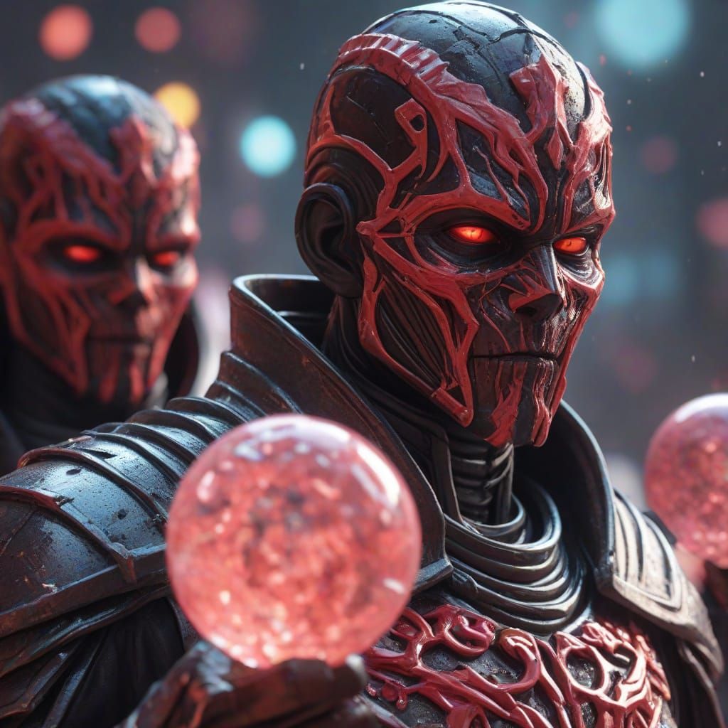 Mutant Sith Lords on Planet Hxzin in Candy Art Style