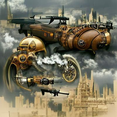 Detailed Steampunk Mechanical Equipment Design