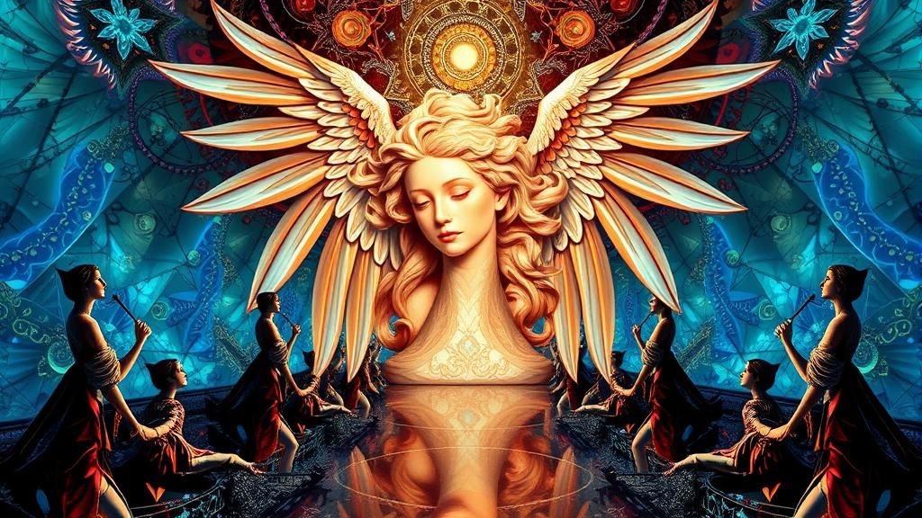 Fantasy Goddess Portrait in Surrealist Style