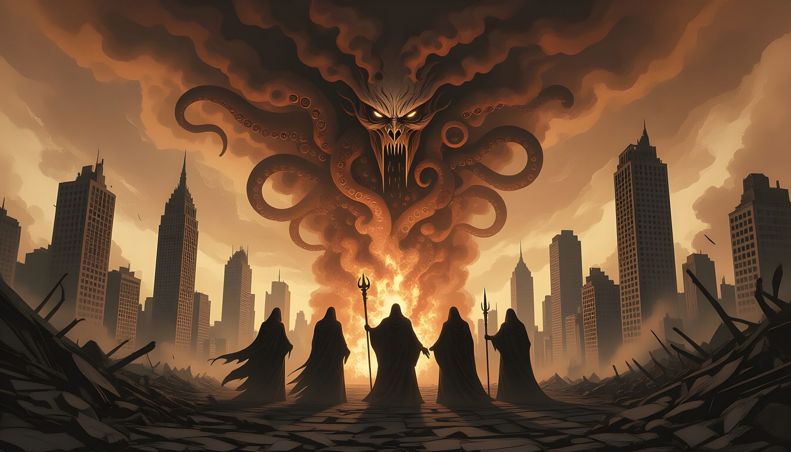 Ogdru-Jahad: Seven Gods of Chaos Destroy City