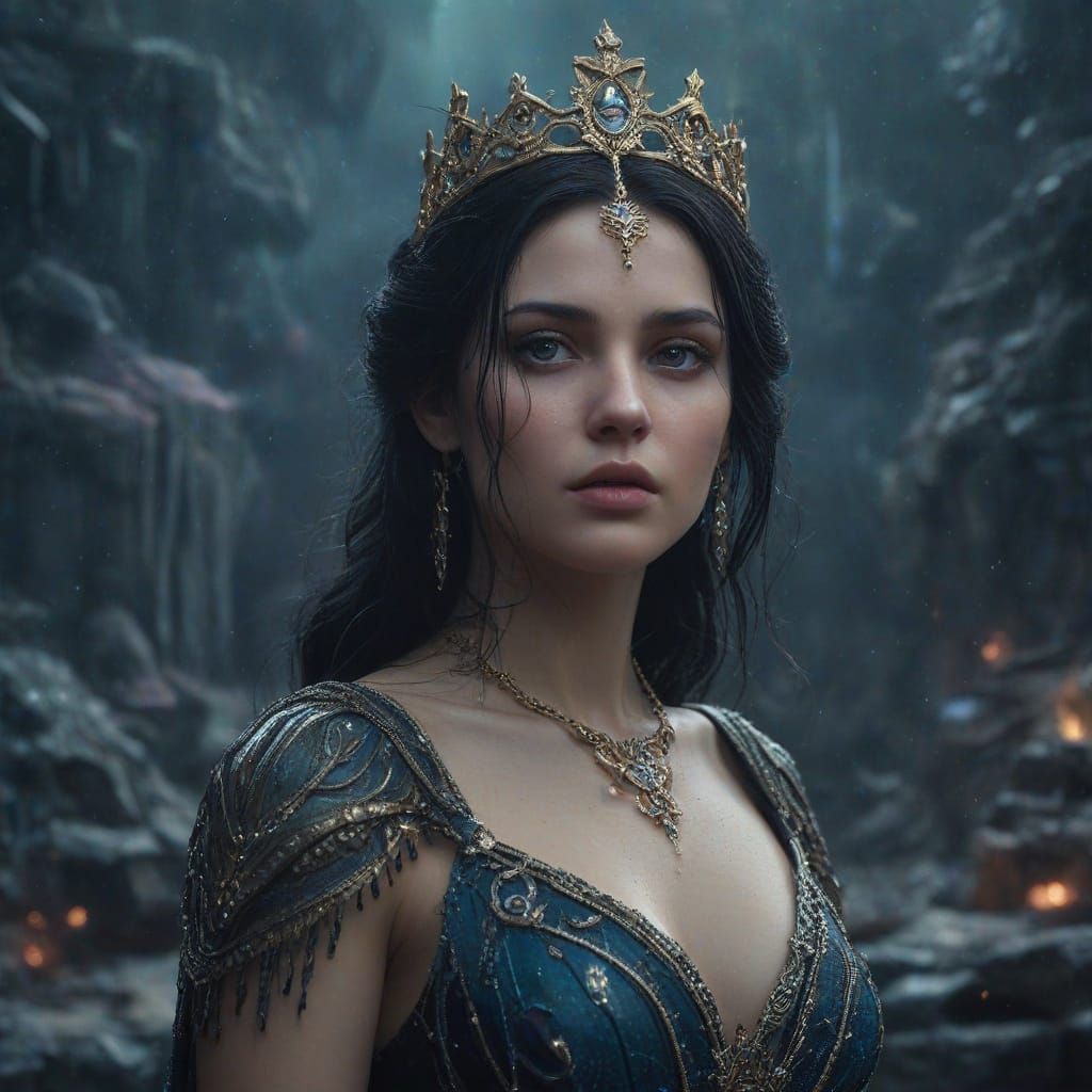 Mystical Goddess in Dystopian Ruin