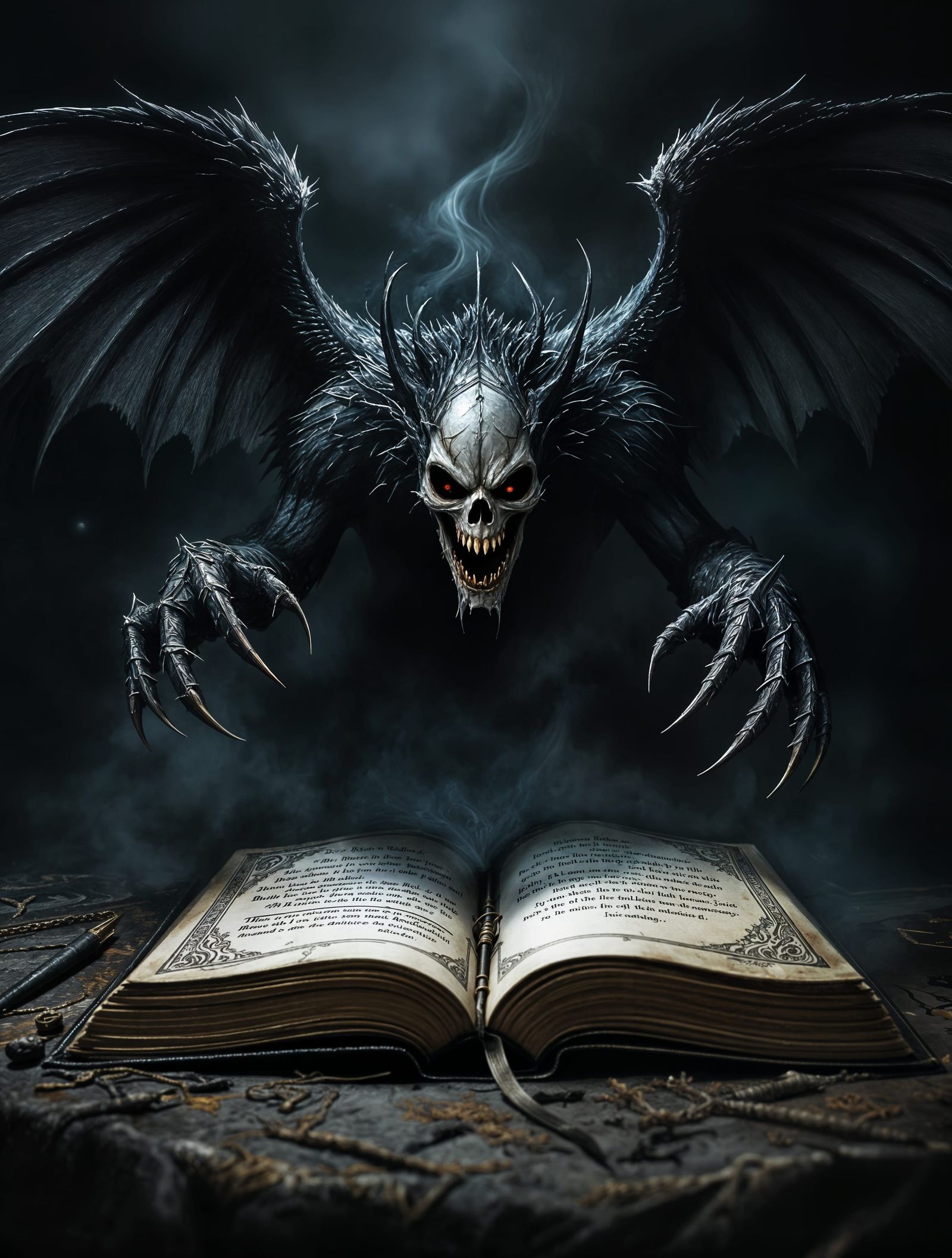 Dark Summoning in Ancient Grimoire