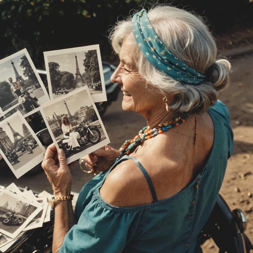 Nostalgic Woman Remembers 1970s Paris in Polaroids