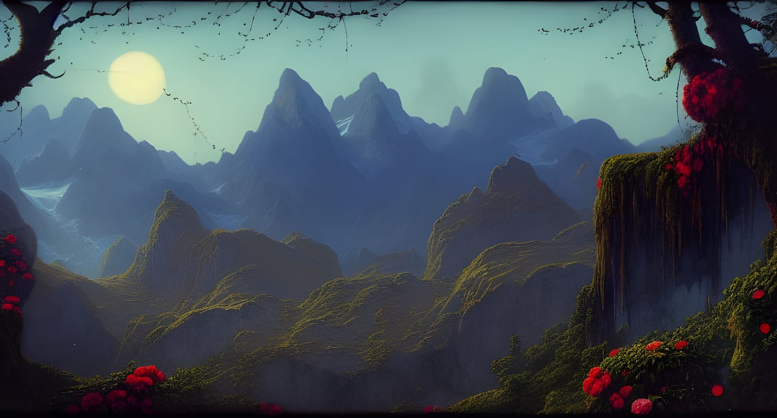 Post-Apocalyptic Temple in Vintage Photograph Style