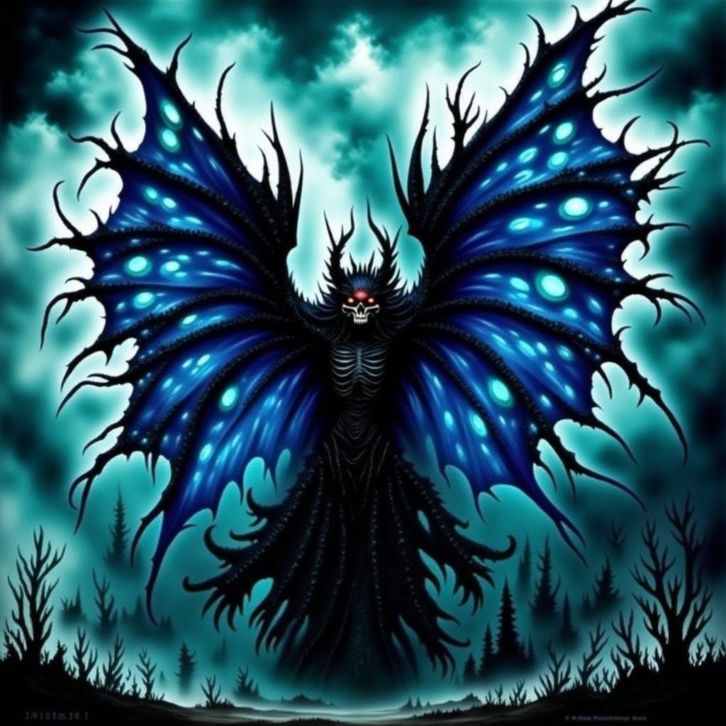 Terrible Bioluminescent Monster Fish in Dark Depths