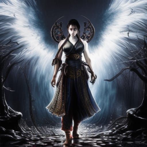 Chun-Li Street Art Horror in Polychromatic Graffiti