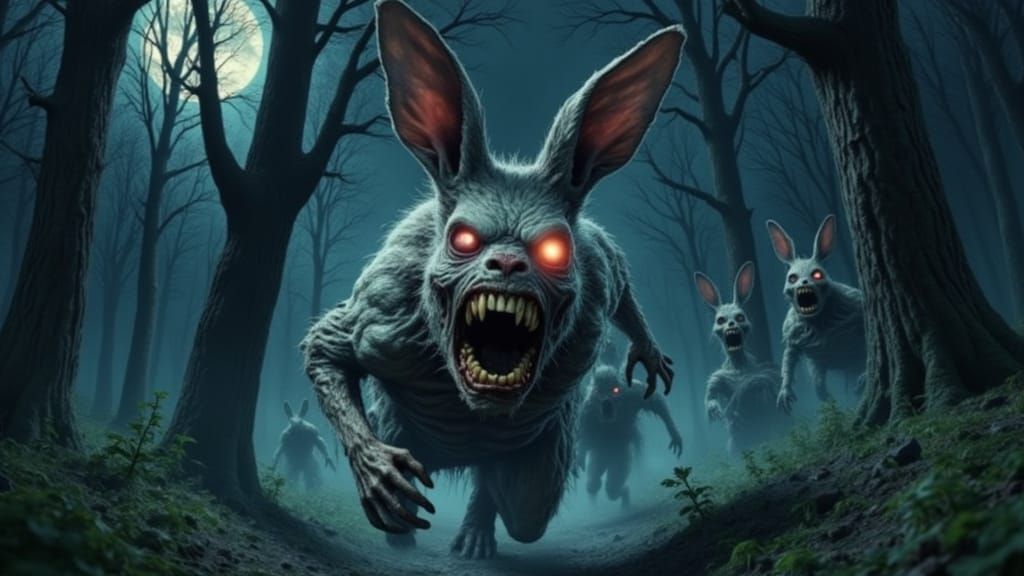 Zombie rabbits gonna git ya