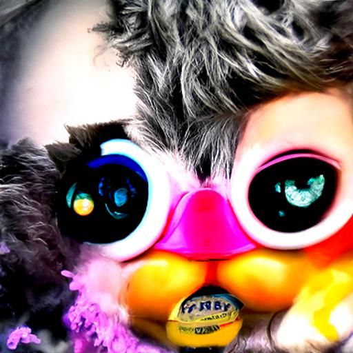 Whimsical Furby Portrait