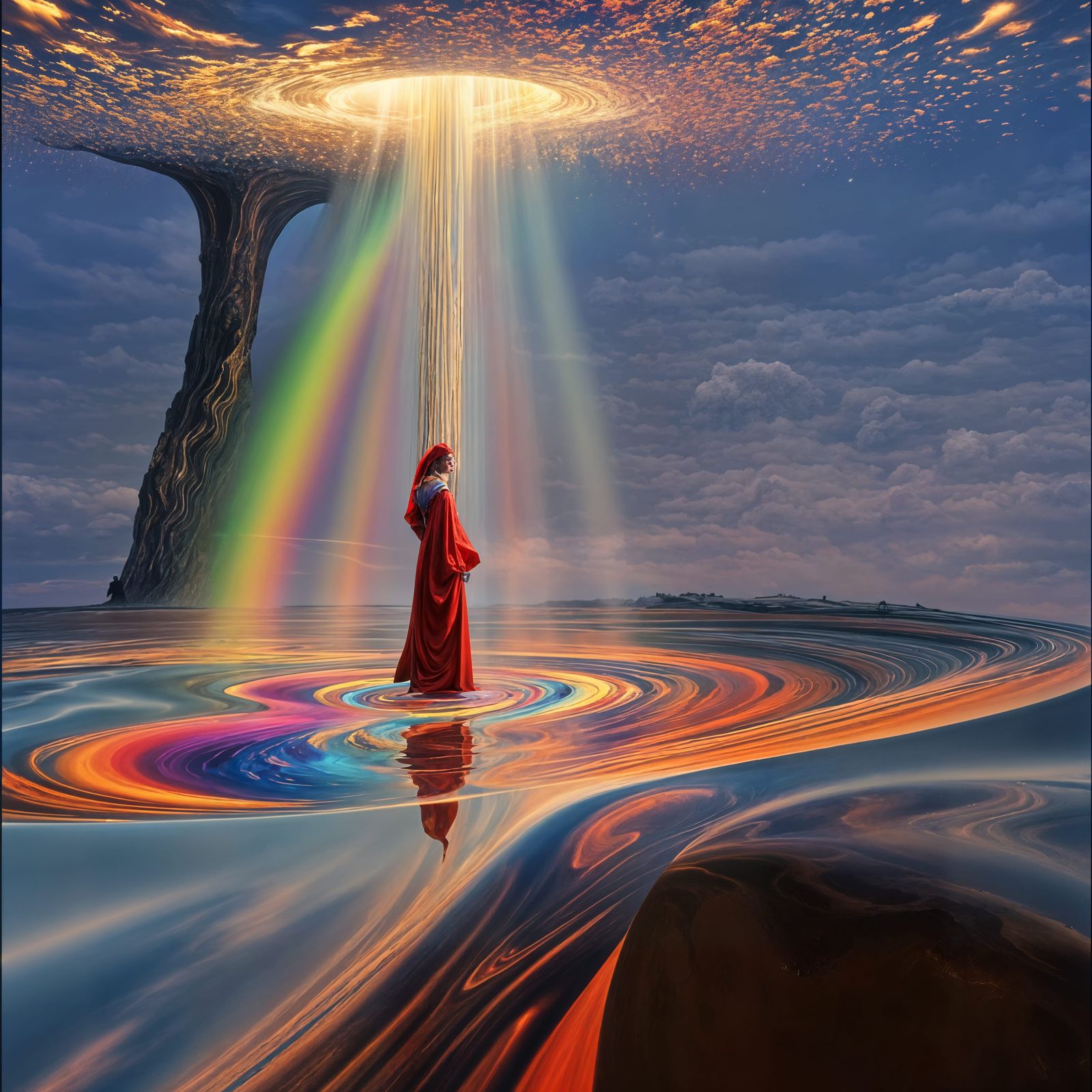 close to transcendence: into the light