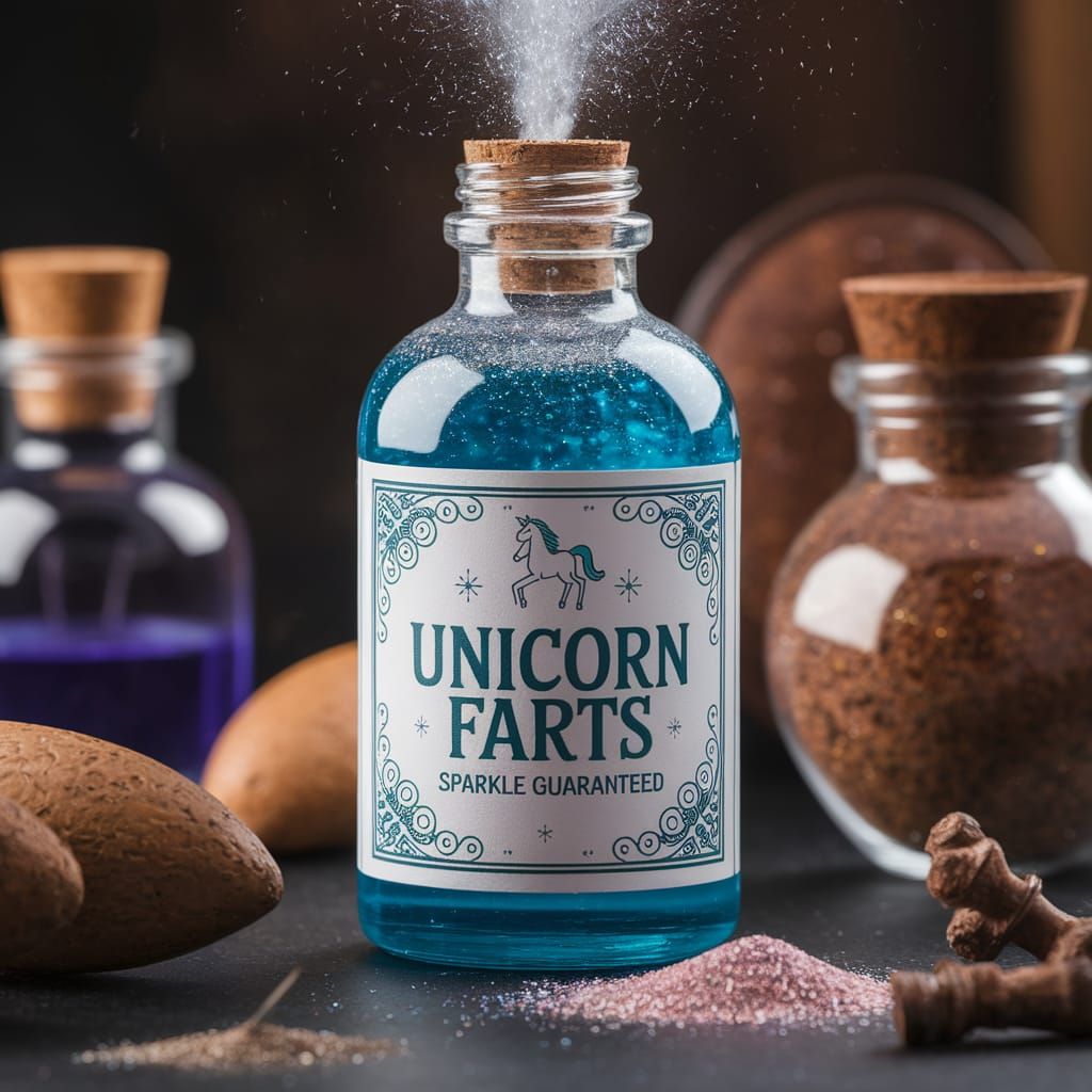 Enchanted Apothecary Potion in Glass Bottle