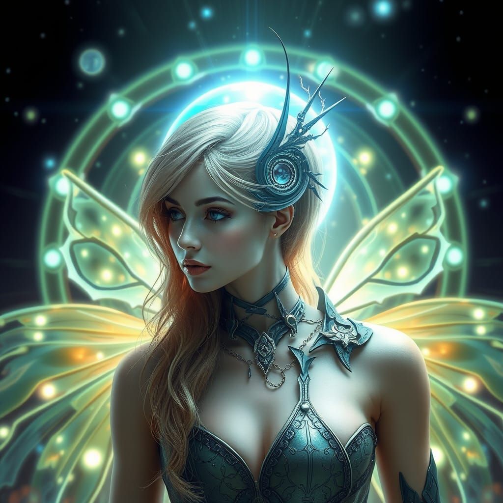 Stunning Science Fiction Fairy in 8K