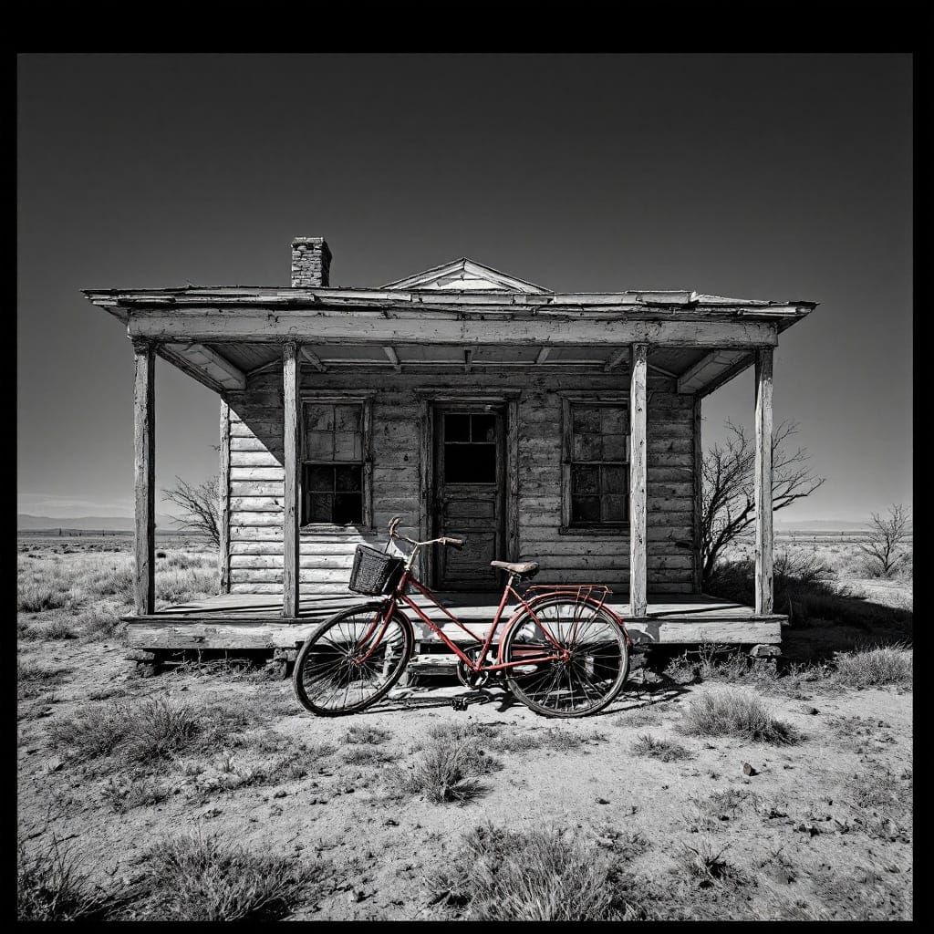 Abandoned Shack House in Dustbowl Era
