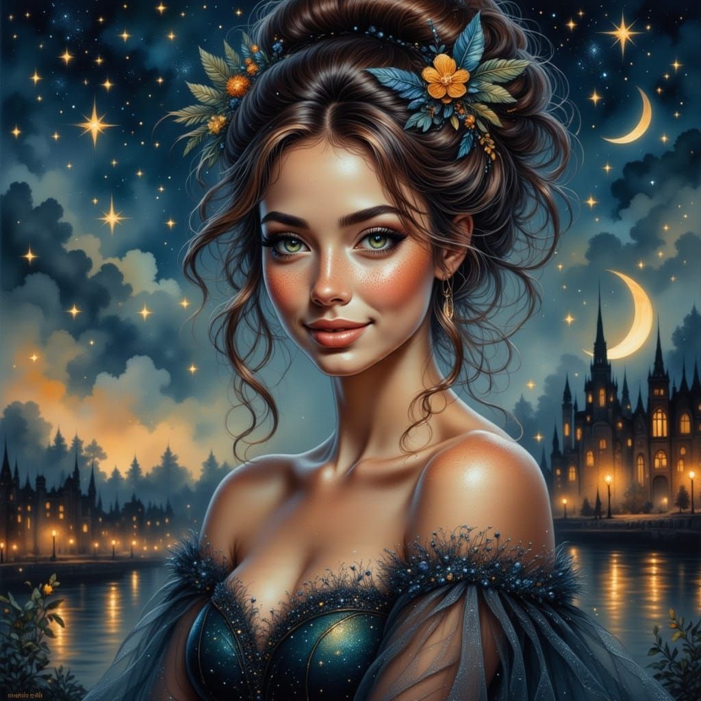 Glowing Princess of the Evening City