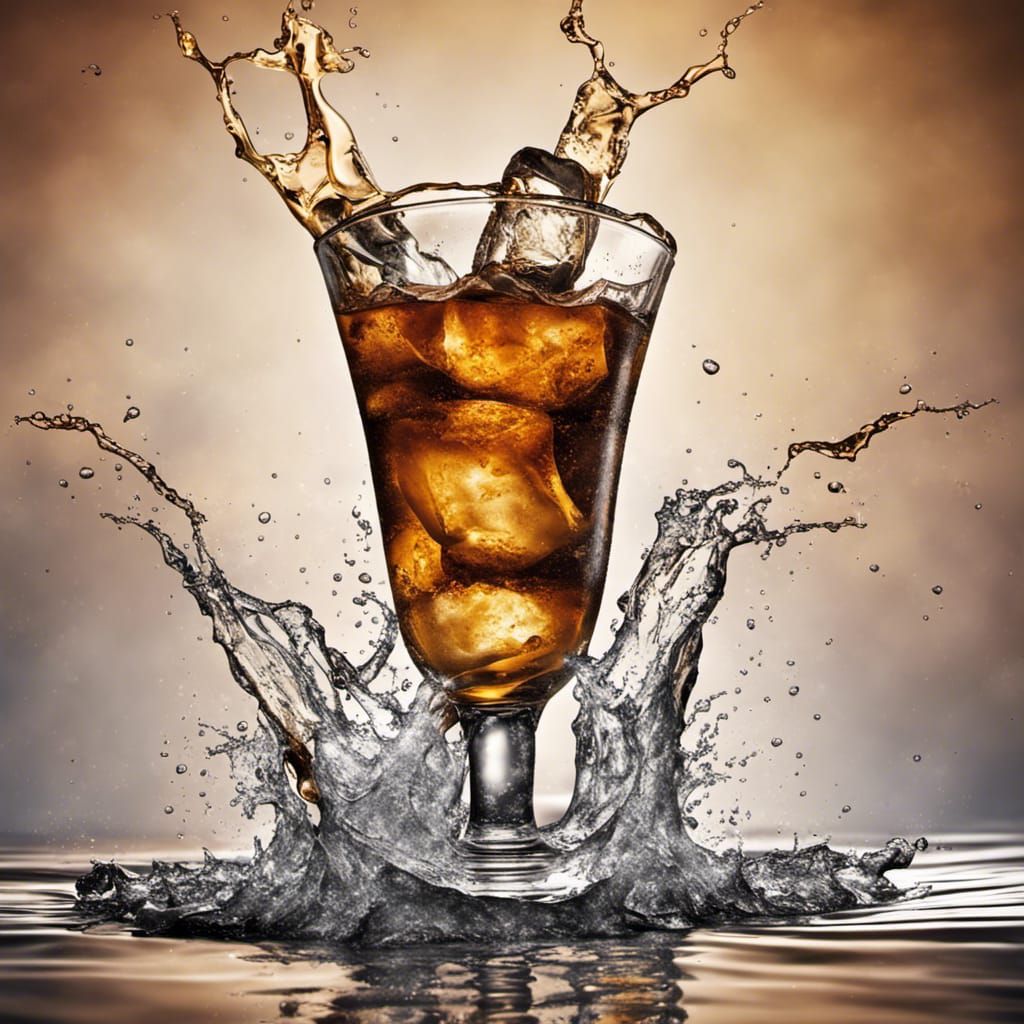 Dynamic Jager Bomb Drink with Splashes