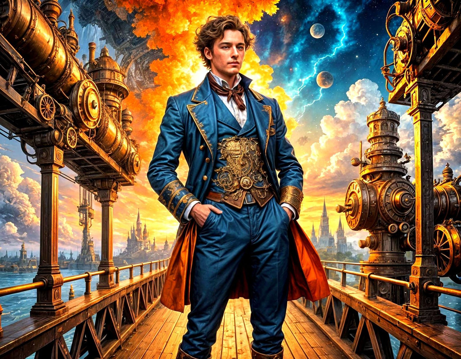 Steampunk Hero Embarks on Epic Adventure