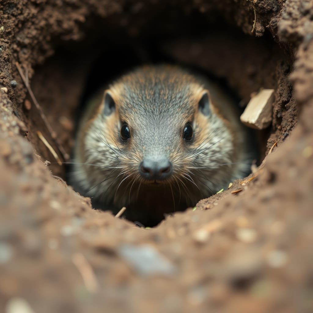 Curious Mole Emerges on Mole Day