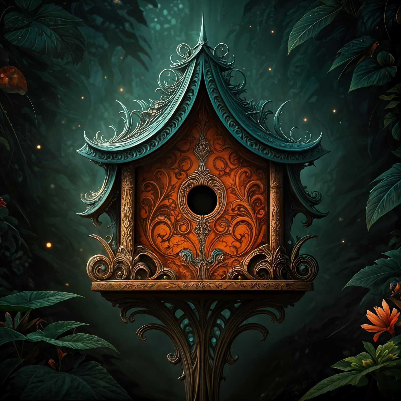 Mystical bird house