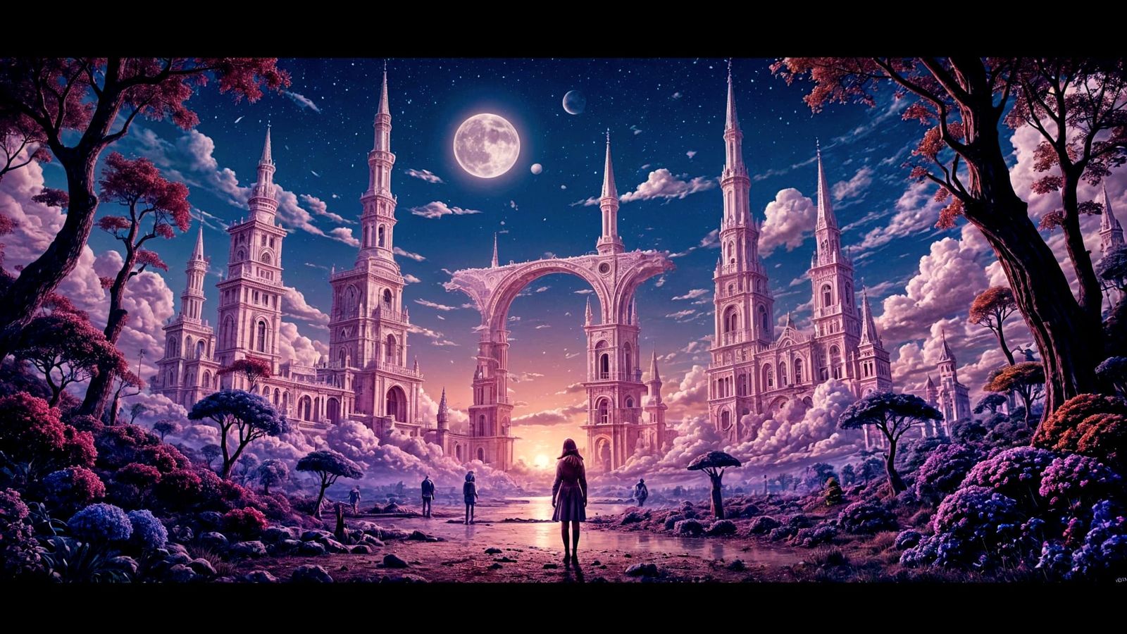 Akimora Vistas: Bold Capital Letters in Digital Art