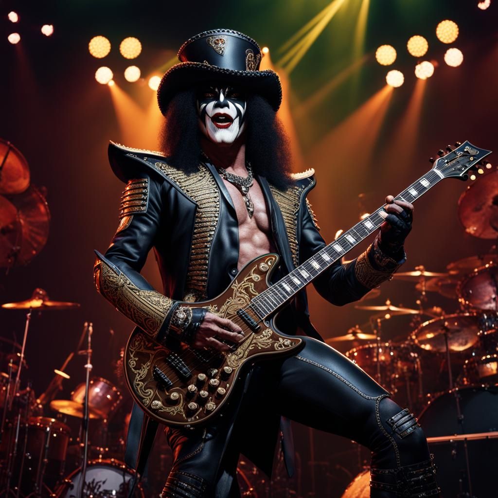 Barney Fife as KISS Member: Detailed Matte Painting