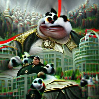 Kung Fu Panda as Dictator in Dystopian China