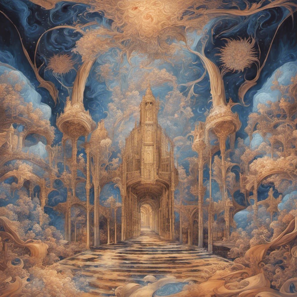 Bioluminescent Architecture in Aquatic Realm: Surreal Phosph...