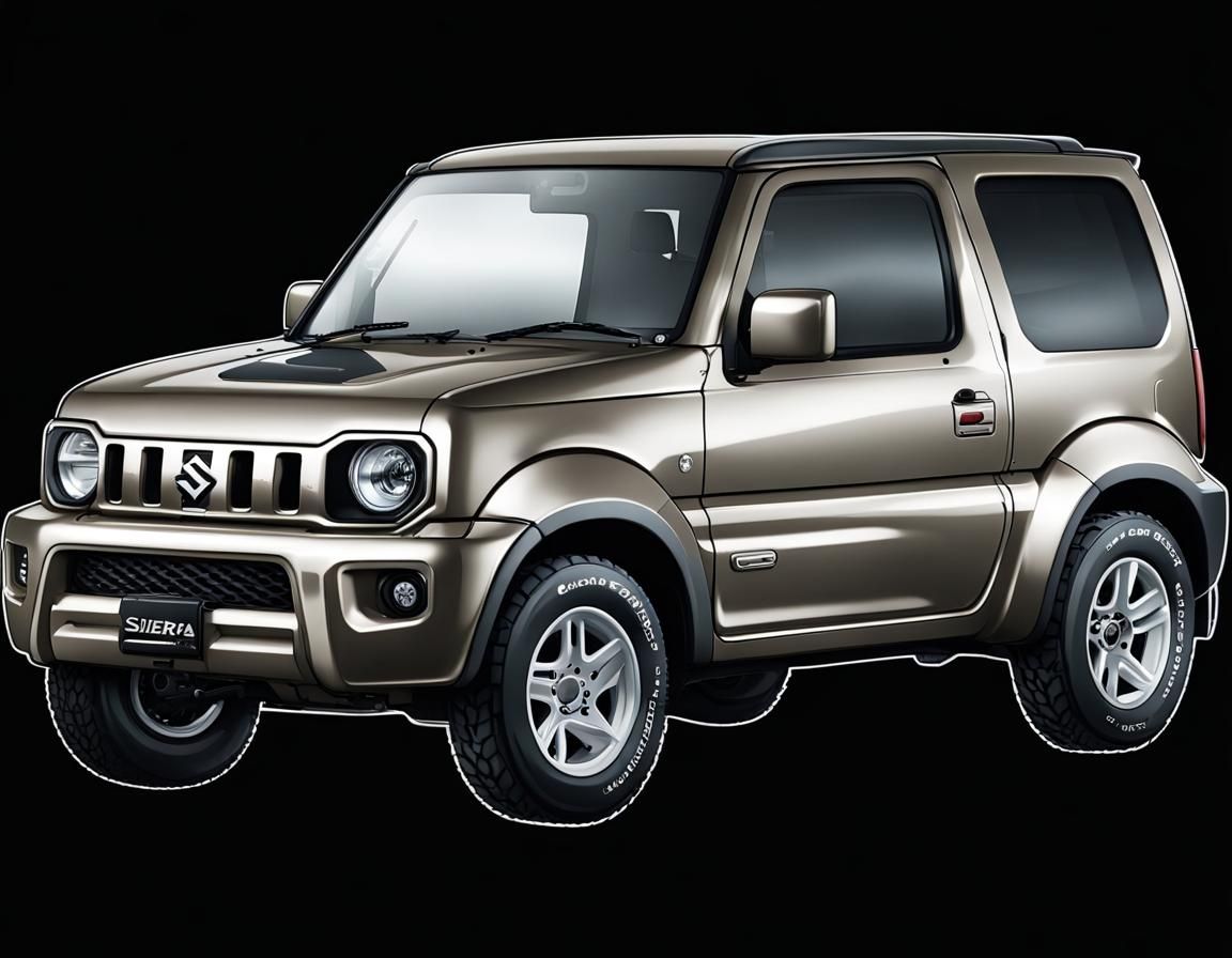 Suzuki Jimny Sierra in Anime Key Visual Style