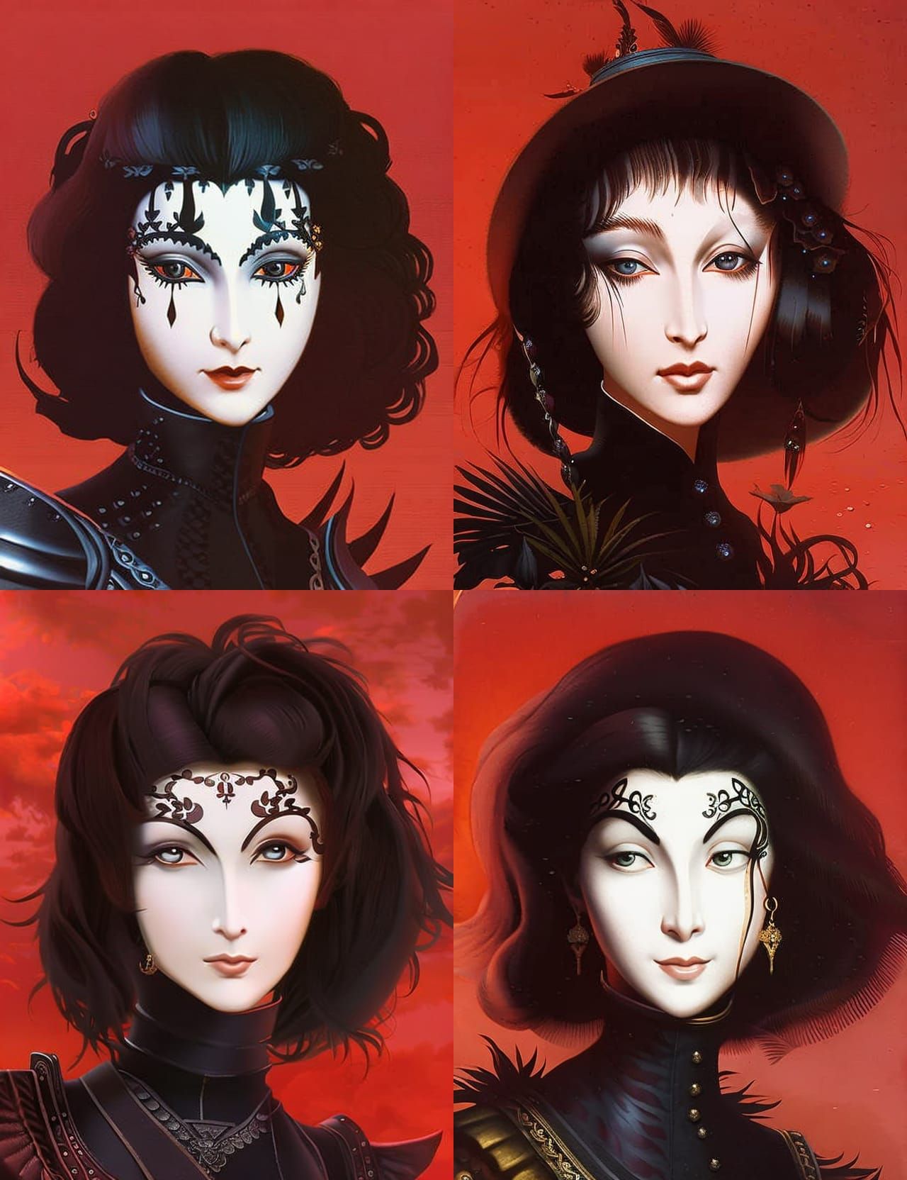 Countess Bathory: Gothic Portrait in Renaissance Style