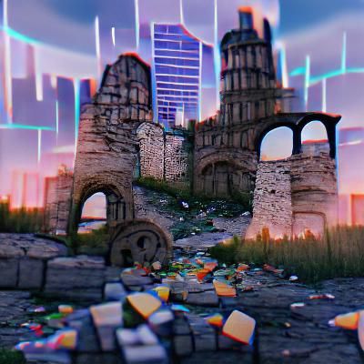 AI Generated City Ruins