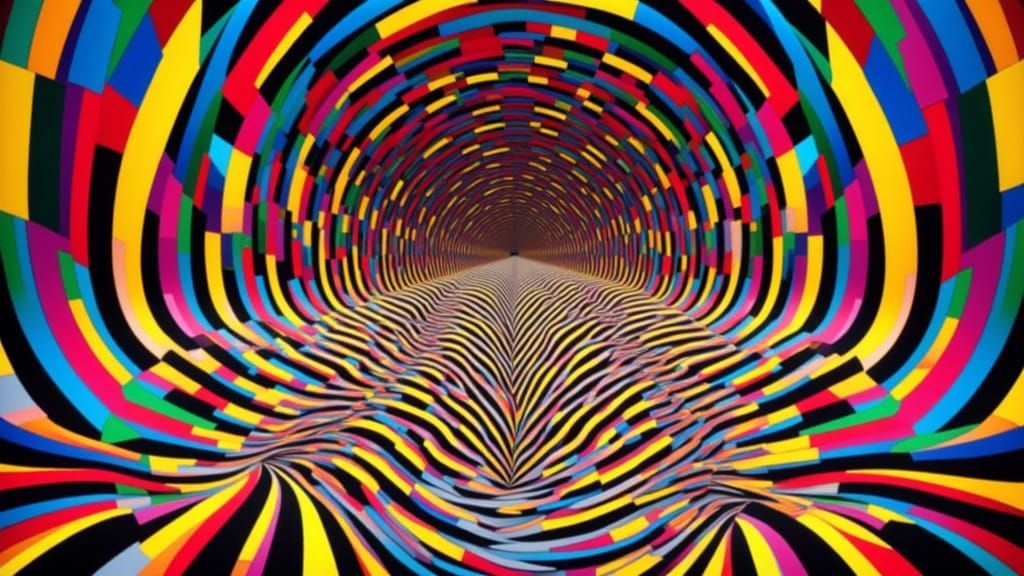 Mesmerizing Optical Illusion with Shifting Stripes