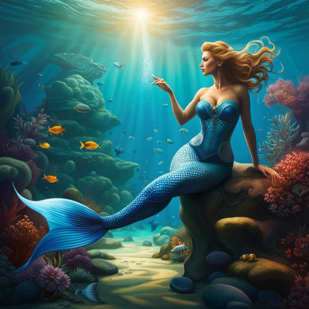 Mermaid in the deep blue sea 2
