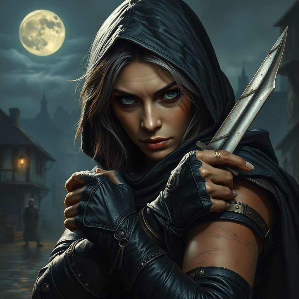 Mysterious Assassin Emerges from Shadows in Dark Fantasy Sty...
