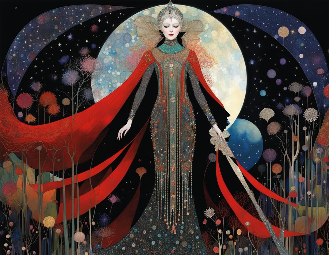 Ghostly Siren of the Enchanted Forest