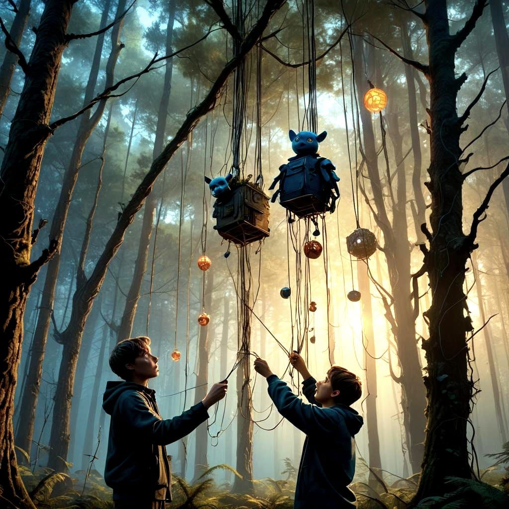 Boy with Puppet Strings: Fantasy Concept Art