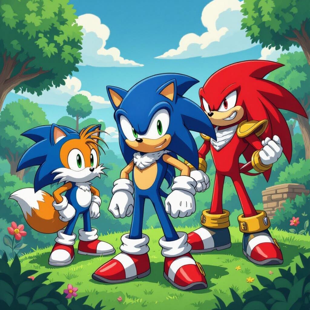 Sonic and Friends Heroically Defeat Eggman in Hill Zone