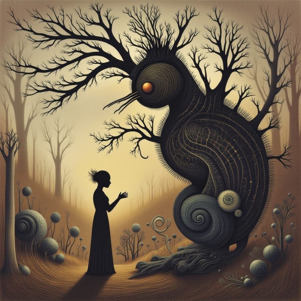 Enchanted Rainbow Forest in Dreamlike Style