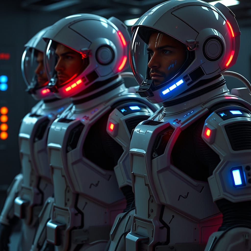 Space Police Officers Prepare for Mission in Galactic Center