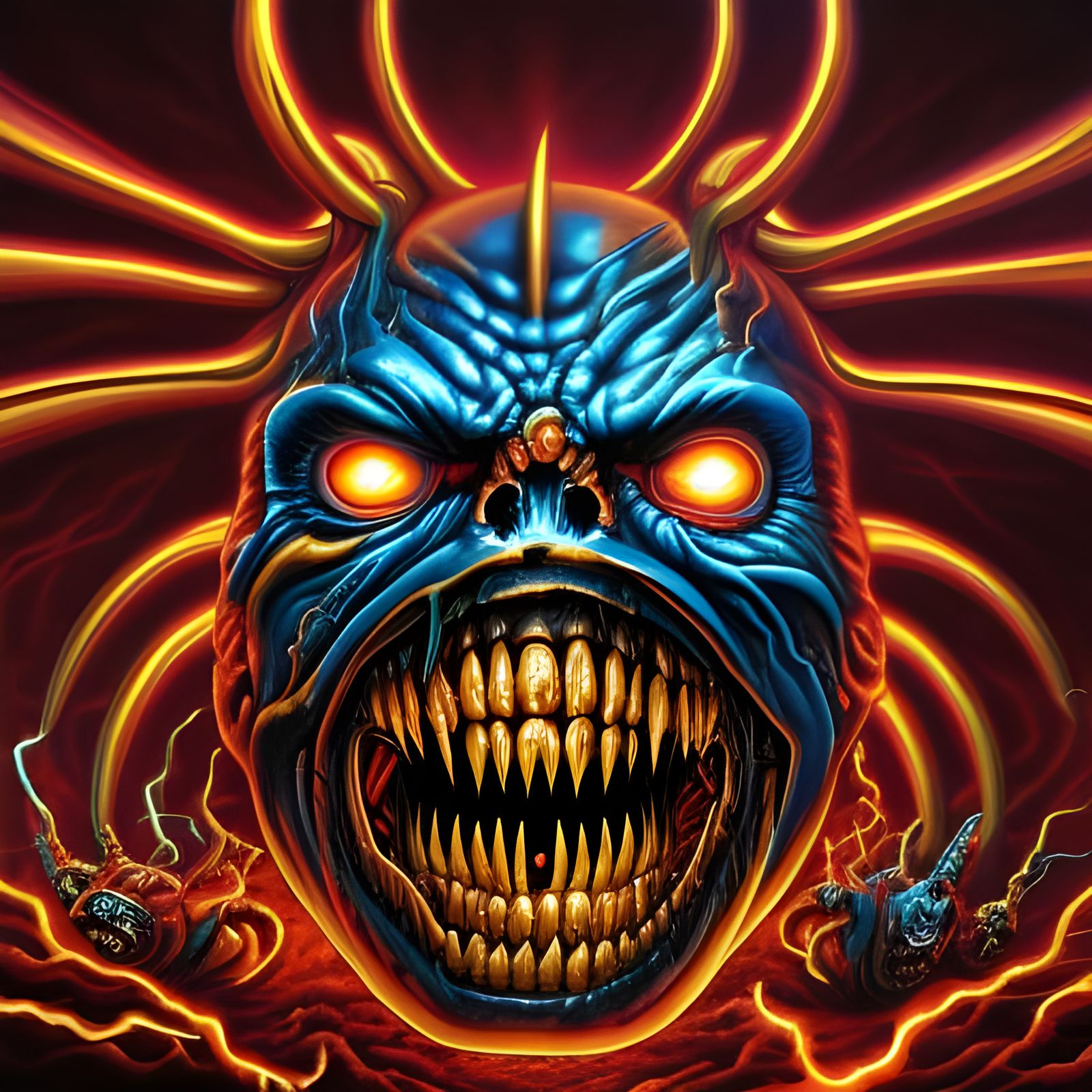 Infernal Heavy Metal Album Cover Art