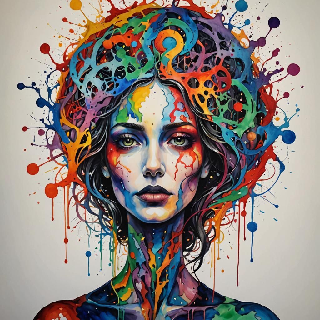 Abstract Illustration of Existential Conflict