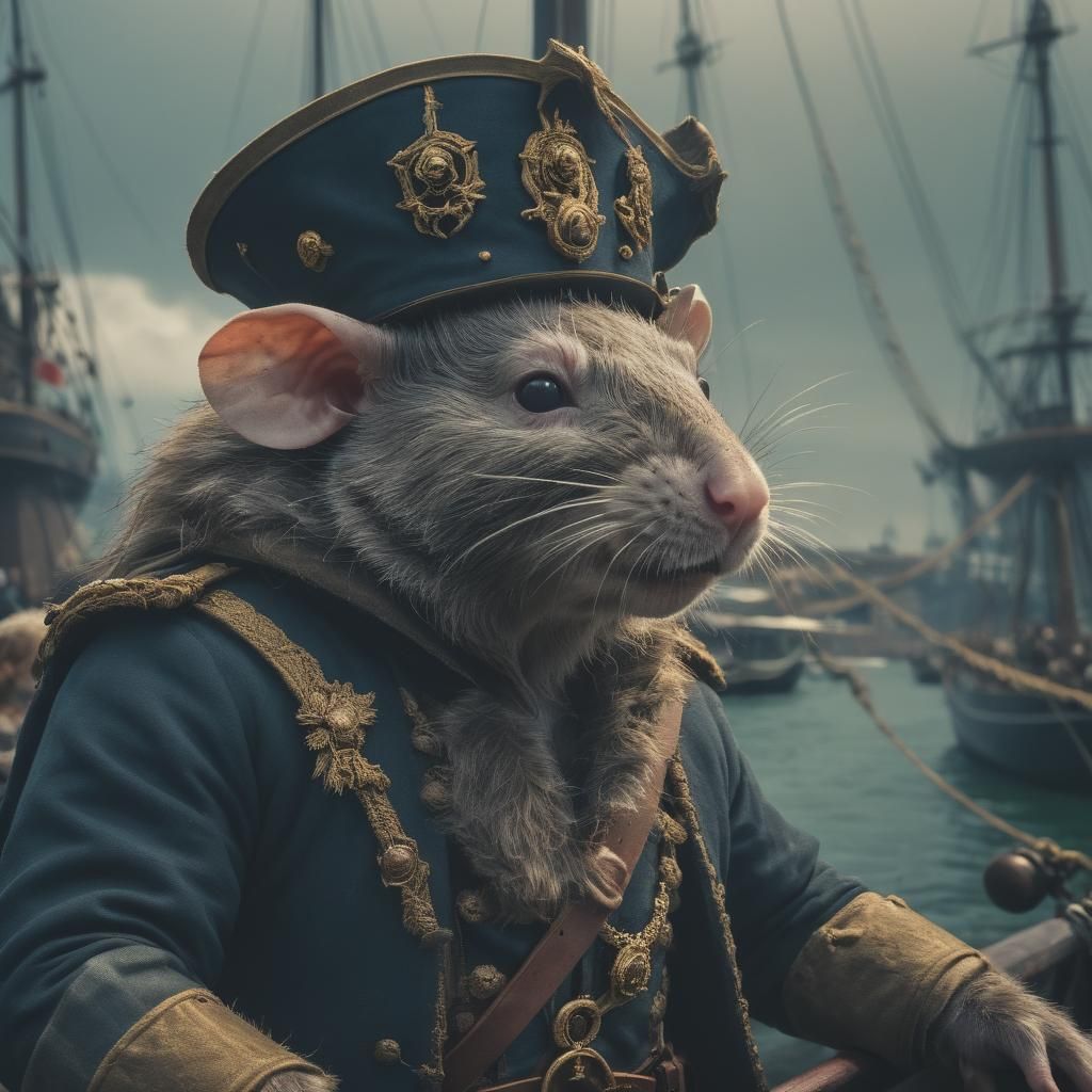 Cinematic Rat God of the High Seas in Portsmouth